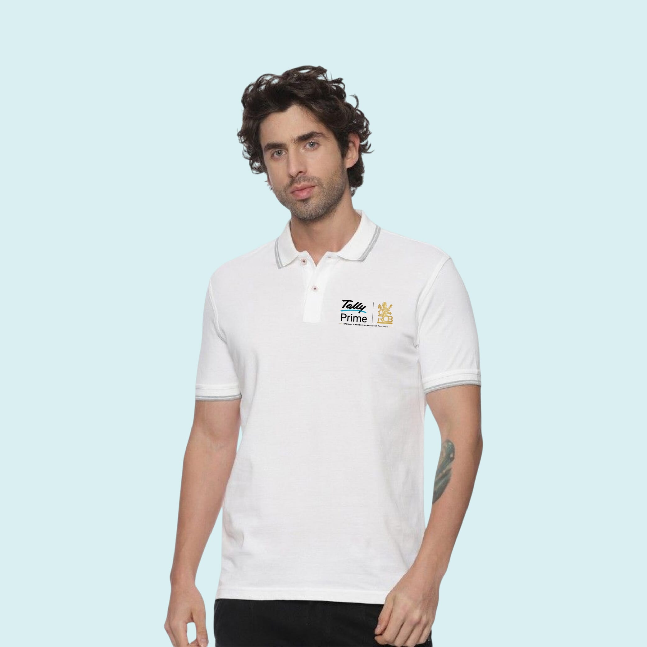 Allen Solly Polo T-shirt Men- White
